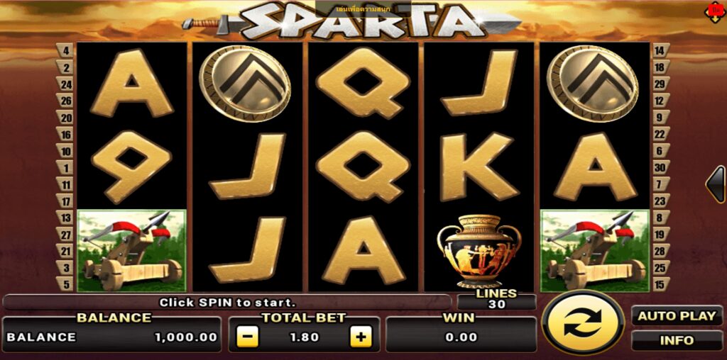 รูปแบบการเดิมพันเกม Sparta