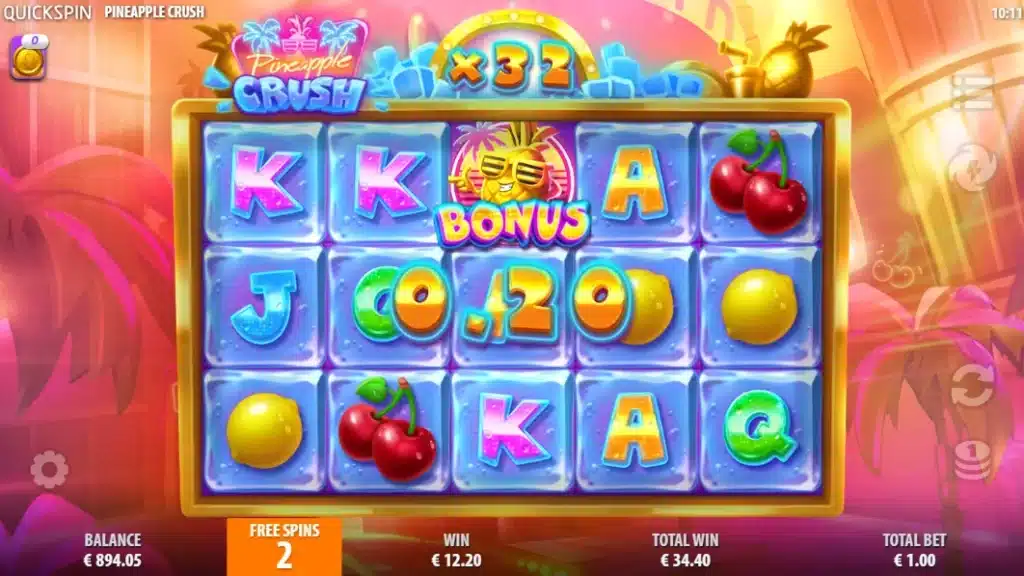 รูปแบบการเดิมพันเกม Pineapple Crush