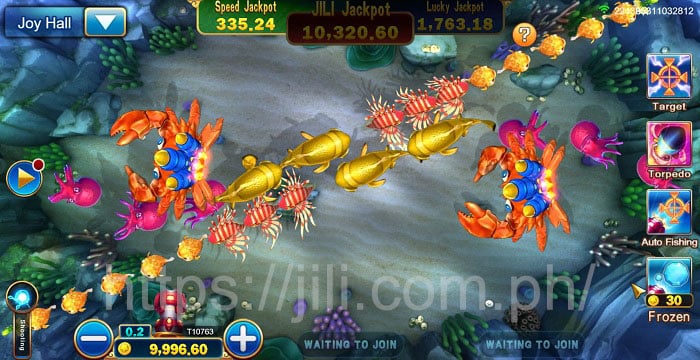 รูปแบบการชนะในเกม Jackpot Fishing