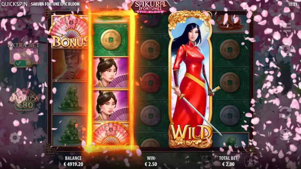 รูปแบบการเดิมพันเกม Sakura Fortune Epic Bloom