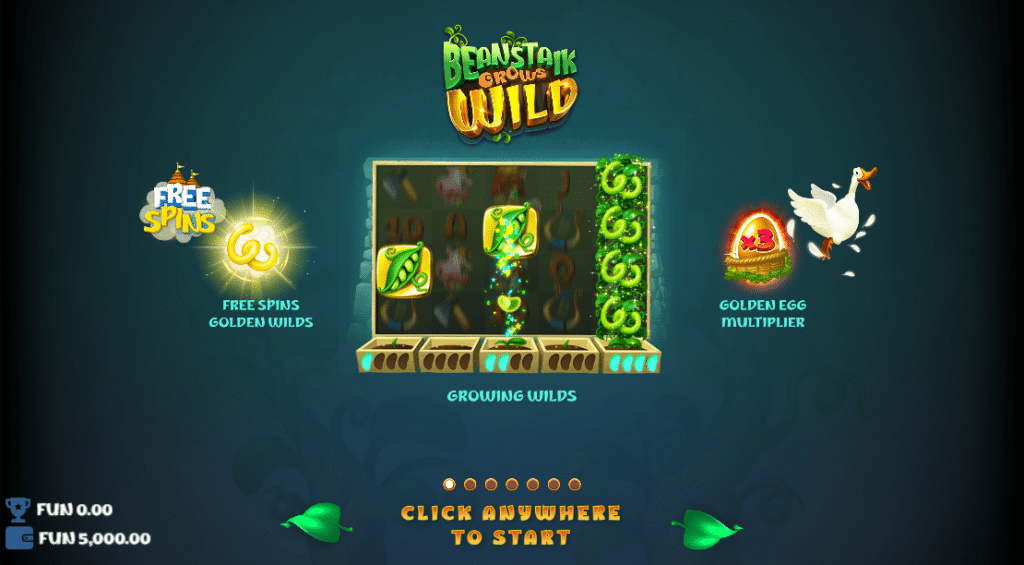 LINES ของการเอาชนะรางวัลภายในเกม Beanstalk Grows Wild